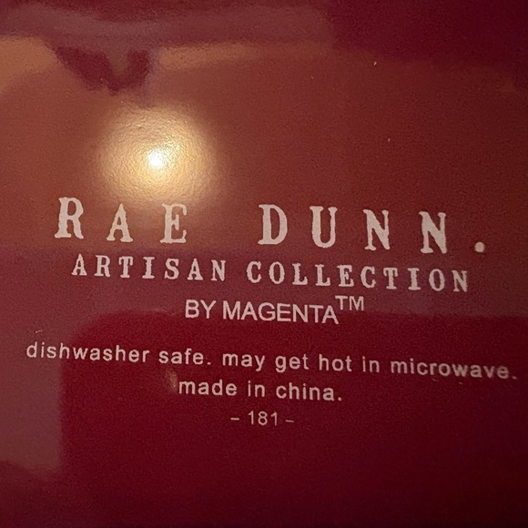 Rae Dunn Burgundy Bread Basket - Picture 2 of 2